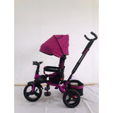 Tricicleta  plus 8 luni evolutiva, cu pozitie de somn, scaun rotativ si muzica distractiva, culoare MOV, BBD5099EVAM
