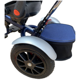 Tricicleta evolutiva, cu pozitie somn, scaun rotativ, muzica si lumini, culoare albastru,  BBD5199TRA
