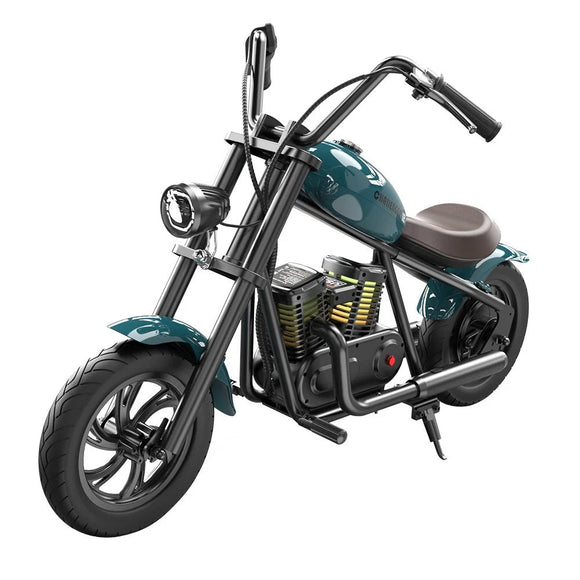 Motocicleta electrica realista tip Chopper HYPER GOGO Challenger 12 Plus , culoare  ALBASTRU