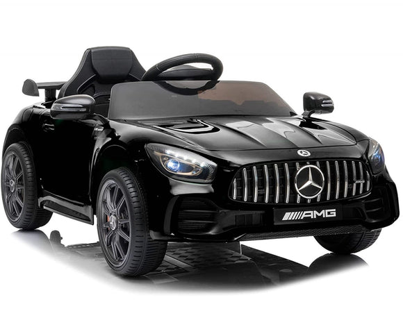 Masinuta electrica pentru copii Mercedes-Benz AMG GT-R 50W 12V, Roti Spuma EVA, culoare NEGRU