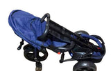Tricicleta +8 luni evolutiva, cu pozitie de somn, scaun rotativ si muzica distractiva, culoare albastru , BBD5099EVAA