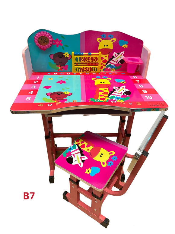 Birou  cu scaunel pentru copii,  model girafa GGBB7