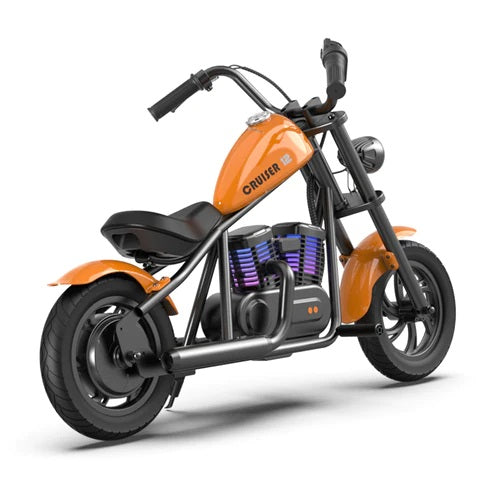 Motocicleta electrica realista Chopper HYPER GOGO CRUISER 12 Plus , culoare  PORTOCALIU