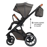 Carucior modular 2in1 C Nessia Anthracite+Balansoar bebelusi C Velio Butternut