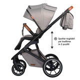 Carucior modular 2in1 Coccolle Nessia Lunar rock+Balansoar bebelusi C Velio Butternut