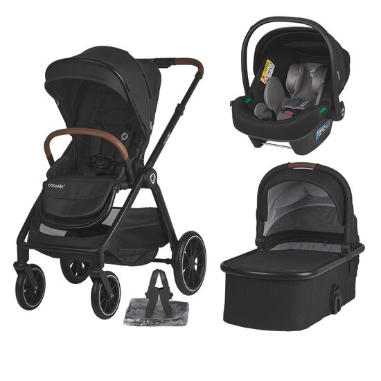 Sistem modular 3in1 Coccolle Aspen Jet Black + Scoica Coccolle Knox Anthracite