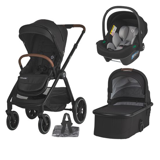 Sistem modular 3in1 Coccolle Aspen Jet Black + Scoica Coccolle Knox Greystone