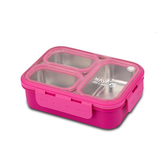 Recipient dreptunghiular pentru alimente Bento din oțel inoxidabil 