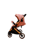 Carucior sport Belecoo,  cu maner reversibil , pozitie somn, pliere tip troller, max 22 kg, 6-36 luni, BBDB1, ROZ