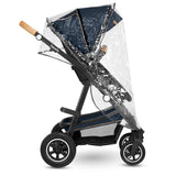Carucior 3 in 1, Lionelo, Amber, Cadru aluminiu, Cu landou intarit si salteluta moale, Cu scoica auto testata ADAC, Reversibil, Cu accesorii, Geanta parinti, Pana la 22 kg, Albastru