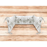 Aparatoare pentru patut, MimiNu, Din bumbac certificat Oeko Tex Standard 100, 180x30 cm, Cu panglici, Design, Woodland