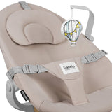 Balansoar, Lionelo, Dalia, Inaltime reglabila in 2 pozitii, Cu husa detasabila, Bara de jucarii, Pana la 9 kg, Usor, 3.2 kg, Bej