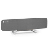 Bariera de protectie pentru pat, Lionelo, Lora XL, Pliabila, Sistem de blocare StandSafe, Geanta de transport inclusa, 150x46 cm, Conform cu BS 7972:2001+A1:2009, Gri