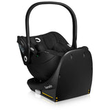 Baza scaun auto i-Size, Lionelo, Moxie, Rotativa 360, Cu isofix si picior stabilizator, Cu indicatori pentru instalare corecta, Negru