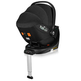 Baza scaun auto i-Size, Lionelo, Moxie, Rotativa 360, Cu isofix si picior stabilizator, Cu indicatori pentru instalare corecta, Negru