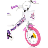 Bicicleta copii Dino Bikes 12' Fairy alb