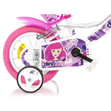 Bicicleta copii Dino Bikes 12' Fairy alb