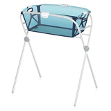 Cadita de baie cu pliere ultra-compacta, Jane, Oasis, Cu doua manere, 68 x 42 x 26 cm, Conform cu standardul european de siguranta EN 17072:2018, Pale