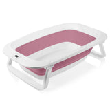 Cadita pliabila, Lionelo, Bubble, Suport anatomic si dop incluse, Cu termometru, Capacitate 50 l, 85 x 50 cm, Roz