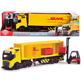 Camion Dickie Toys DHL Heavy Truck 35 cm cu lumini si sunete