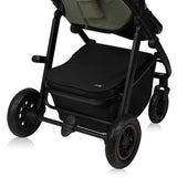 Carucior 2 in 1, Lionelo, Amber Plus, Cadru aluminiu, Cu landou intarit si salteluta moale, Reversibil, Maner ajustabil, Cu accesorii, Cu ventilatie panoramica 3D, Pana la 22 kg, EN1888-1, EN1888-2, EN1466, Verde