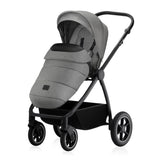 Carucior 2 in 1, Lionelo, Meril, Cu landou si scaun cu dimensiune XL, Reversibil, Cu sistem de ventilatie 3D, Cu accesorii, Pana la 22 kg, Conform cu EN1888-1 EN1888-2, EN1466, Gri