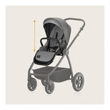 Carucior 2 in 1, Lionelo, Meril, Cu landou si scaun cu dimensiune XL, Reversibil, Cu sistem de ventilatie 3D, Cu accesorii, Pana la 22 kg, Conform cu EN1888-1 EN1888-2, EN1466, Gri