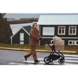 Carucior 2 in 1, Lionelo, Meril, Cu landou si scaun cu dimensiune XL, Reversibil, Cu sistem de ventilatie 3D, Cu accesorii, Pana la 22 kg, Conform cu EN1888-1 EN1888-2, EN1466, Negru