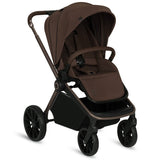 Carucior 2 in 1, Lionelo, Mika Plus, Cadru din aluminiu, Cu landou intarit si salteluta moale, Reversibil, Cu sistem de ventilatie 3D, Cu accesorii, Pana la 22 kg, Conform cu EN1888-1 EN1888-2, EN1466, Mocha Mousse