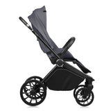 Carucior 2 in 1, Lionelo, Mika Plus, Cadru din aluminiu, Cu landou intarit si salteluta moale, Reversibil, Cu sistem de ventilatie 3D, Cu accesorii, Pana la 22 kg, Conform cu EN1888-1 EN1888-2, EN1466, Gri