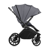 Carucior 2 in 1, Lionelo, Mika Plus, Cadru din aluminiu, Cu landou intarit si salteluta moale, Reversibil, Cu sistem de ventilatie 3D, Cu accesorii, Pana la 22 kg, Conform cu EN1888-1 EN1888-2, EN1466, Gri