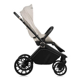 Carucior 2 in 1, Lionelo, Mika Plus, Cadru din aluminiu, Cu landou intarit si salteluta moale, Reversibil, Cu sistem de ventilatie 3D, Cu accesorii, Pana la 22 kg, Conform cu EN1888-1 EN1888-2, EN1466, Bej