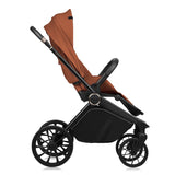 Carucior 2 in 1, Lionelo, Mika Plus, Cadru din aluminiu, Cu landou intarit si salteluta moale, Reversibil, Cu sistem de ventilatie 3D, Cu accesorii, Pana la 22 kg, Conform cu EN1888-1 EN1888-2, EN1466, Maro