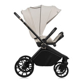 Carucior 2 in 1, Lionelo, Mika Plus, Cadru din aluminiu, Cu landou intarit si salteluta moale, Reversibil, Cu sistem de ventilatie 3D, Cu accesorii, Pana la 22 kg, Conform cu EN1888-1 EN1888-2, EN1466, Bej