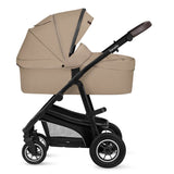 Carucior 3 in 1, Lionelo, Bianka, Transformabil, Cadru aluminiu, Cu landou si salteluta moale, Cu scoica auto, Cu multiple accesorii, Sustine 22 kg, 0 luni+, EN1466:2014+AC:2015, EN1888, Bej