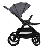 Carucior 3 in 1, Lionelo, Layla, Cadru din aluminiu, Cu landou intarit si salteluta din spuma AiryDots, Cu scoica auto testata ADAC, Reversibil, Cu sistem de ventilatie 3D, Cu accesorii, Pana la 22 kg, EN1888-1 EN1888-2 EN1466 ECE R129, Gri