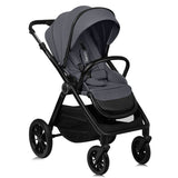 Carucior 3 in 1, Lionelo, Layla, Cadru din aluminiu, Cu landou intarit si salteluta din spuma AiryDots, Cu scoica auto testata ADAC, Reversibil, Cu sistem de ventilatie 3D, Cu accesorii, Pana la 22 kg, EN1888-1 EN1888-2 EN1466 ECE R129, Gri