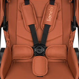 Carucior 3 in 1, Lionelo, Layla, Pana la 22 kg, Cadru aluminiu, Cu landou intarit si salteluta din spuma AirDots, Cu scoica auto testata ADAC, Reversibil, Cu ventilatie 3D, Cu accesorii, EN1888-1, EN1888-2, EN1466, Maro