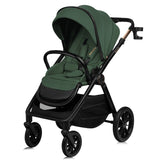 Carucior 3 in 1, Lionelo, Layla, Pana la 22 kg, Cadru aluminiu, Cu landou intarit si salteluta din spuma AirDots, Cu scoica auto testata ADAC, Reversibil, Cu ventilatie 3D, Cu accesorii, EN1888-1, EN1888-2, EN1466, Verde