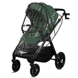 Carucior 3 in 1, Lionelo, Layla, Pana la 22 kg, Cadru aluminiu, Cu landou intarit si salteluta din spuma AirDots, Cu scoica auto testata ADAC, Reversibil, Cu ventilatie 3D, Cu accesorii, EN1888-1, EN1888-2, EN1466, Verde