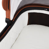 Carucior 3 in 1, Lionelo, Layla, Pana la 22 kg, Cadru aluminiu, Cu landou intarit si salteluta din spuma AirDots, Cu scoica auto testata ADAC, Reversibil, Cu ventilatie 3D, Cu accesorii, EN1888-1, EN1888-2, EN1466, Maro