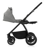 Carucior 3 in 1, Lionelo, Meril, Cu landou de dimensiune XL, Reversibil, Cu scoica auto testata ADAC, Cu accesorii, Pana la 22 kg, Conform cu EN1888-1 EN1888-2, EN1466, Gri
