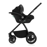 Carucior 3 in 1, Lionelo, Meril, Cu landou de dimensiune XL, Reversibil, Cu scoica auto testata ADAC, Cu accesorii, Pana la 22 kg, Conform cu EN1888-1 EN1888-2, EN1466, Gri