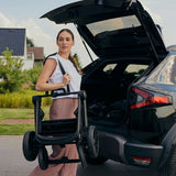 Carucior 3 in 1, Lionelo, Mika Plus, Cadru din aluminiu, Cu landou intarit si salteluta moale, Cu scoica auto testata ADAC, Reversibil, Cu sistem de ventilatie 3D, Cu accesorii, Pana la 22 kg, EN1888-1 EN1888-2 EN1466 ECE R129, Maro
