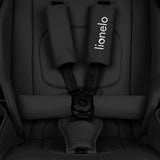 Carucior 3 in 1, Lionelo, Mika Plus, Cadru din aluminiu, Cu landou intarit si salteluta moale, Cu scoica auto testata ADAC, Reversibil, Cu sistem de ventilatie 3D, Cu accesorii, Pana la 22 kg, EN1888-1 EN1888-2 EN1466 ECE R129, Negru