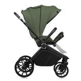 Carucior 3 in 1, Lionelo, Mika Plus, Cadru din aluminiu, Cu landou intarit si salteluta moale, Cu scoica auto testata ADAC, Reversibil, Cu sistem de ventilatie 3D, Cu accesorii, Pana la 22 kg, EN1888-1 EN1888-2 EN1466 ECE R129, Verde