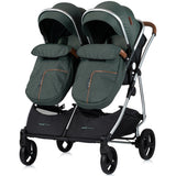 Carucior gemeni Chipolino Duo Smart 2 in 1 basil