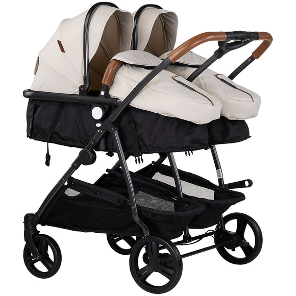 Carucior gemeni Chipolino Duo Smart 2 in 1 biscotta