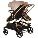 Carucior gemeni Chipolino Duo Smart 2 in 1 golden beige