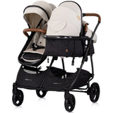 Carucior gemeni Chipolino Duo Smart 3 in 1 biscotta